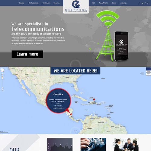Parallax Website Design Wanted for Ekspresa Diseño de DezignLAB