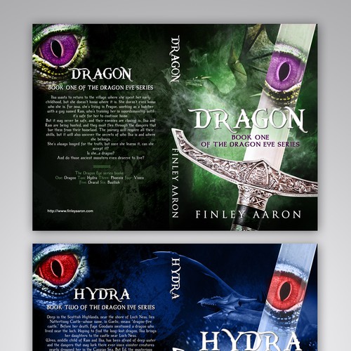 Book Covers for the first 3 books in my YA urban fantasy series, Dragon Eye—more books to come! Réalisé par : Elementi.studio