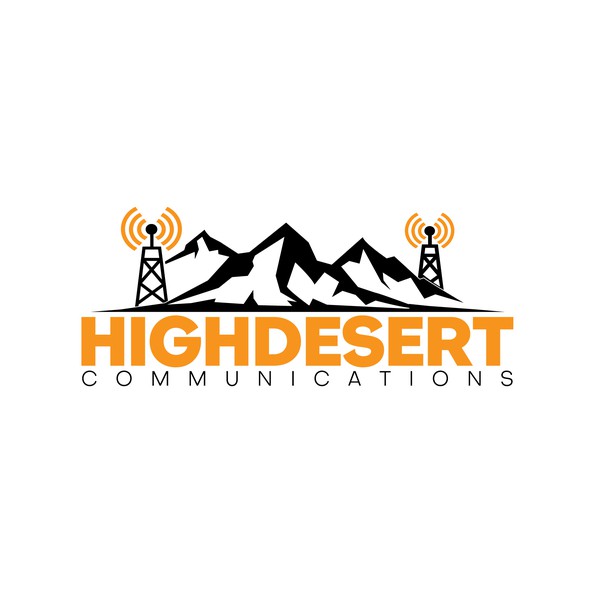 Design by Rnl Rcnd titled "HIGH DESERT COMMUNICATIONS logo"