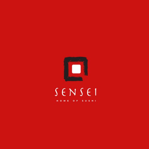 „Sensei“ Home of Sushi-ontwerp door logolito