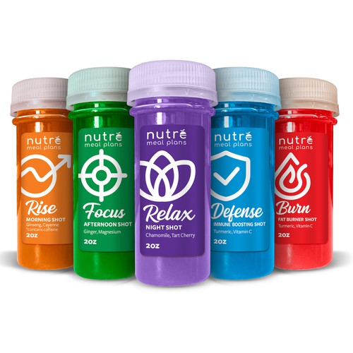 Small Wellness Shot Label! Design by imöeng