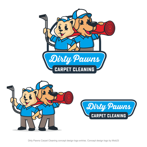 Bright & Playful logo needed for pet focussed carpet cleaning company Design by mob23