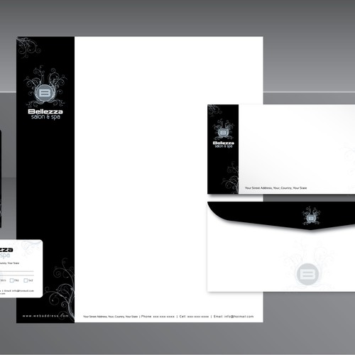 New stationery wanted for Bellezza salon & spa  Ontwerp door Waqas H.