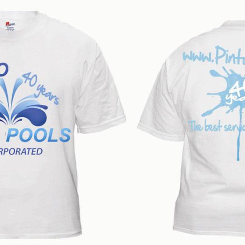 NEW Tshirt Design for swimming pool company Design by Choda