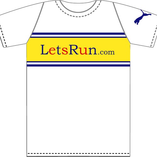 LetsRun.com Tshirt Design Contest Design by Amanda Lynne