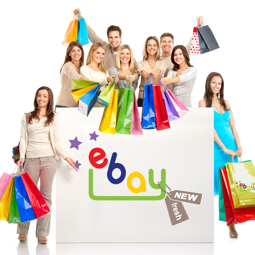 99designs community challenge: re-design eBay's lame new logo! Réalisé par theclaw