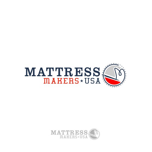 Logo design for b2b USA mattress company Design by ArtBeats