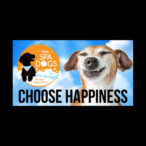 Choose Happiness Banner Design Design by M. Fontaine