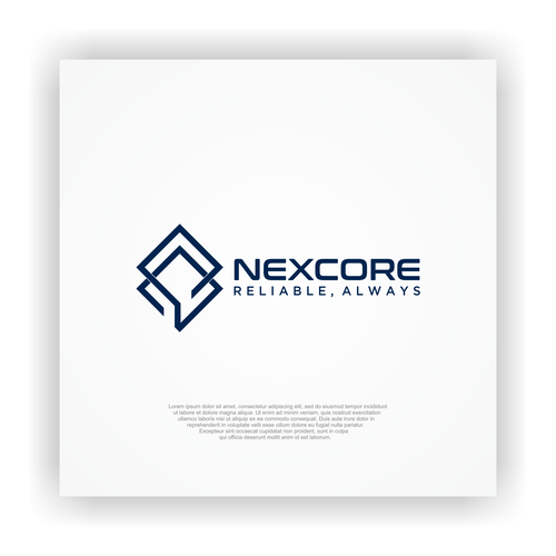 Nexcore Logo Competition Design by Kohesi design