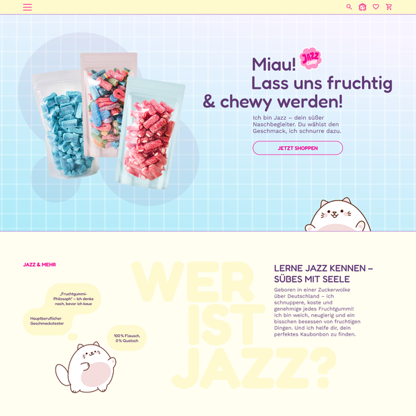 Shop Redesign for Playful Kawaii Candy Brand