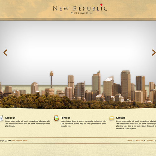 Media Companies New Design. PSD Only! Design by Will Haynes