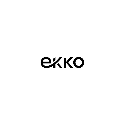 SIMPLE LOGO - ekko Letters then dm after Design by flatof12