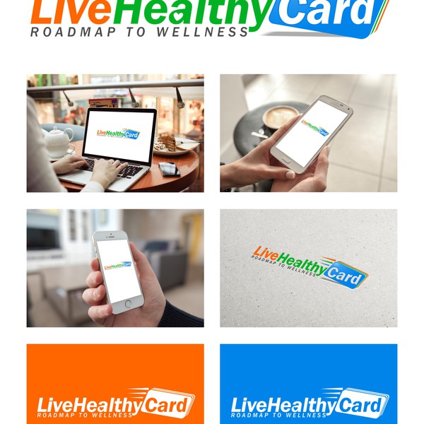 Create a wellness logo that will capture every age group for LiveHealthyCard