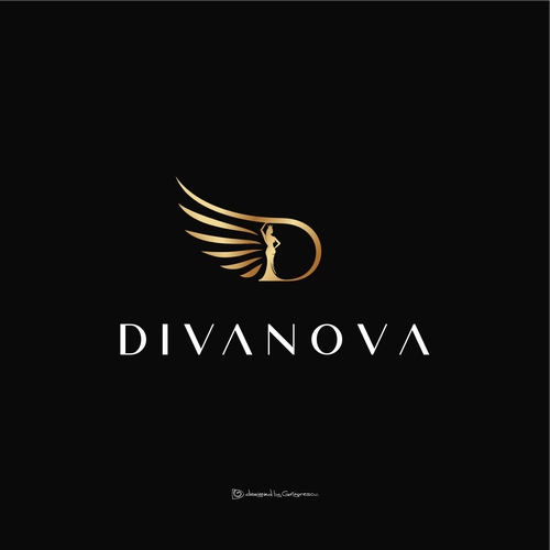 Divanova: Marketing Agency for Models Logo Design Design by grigorescu
