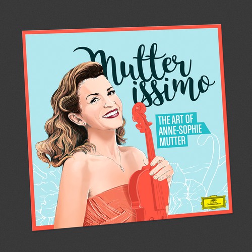 Illustrate the cover for Anne Sophie Mutter’s new album Diseño de CamiloGarcia
