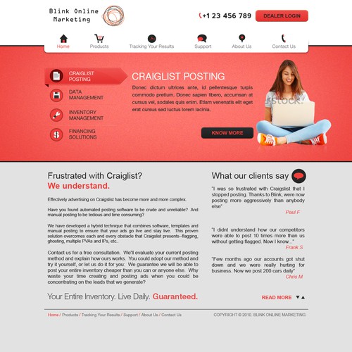 Design di Blink Online Marketing needs a new website design di abner