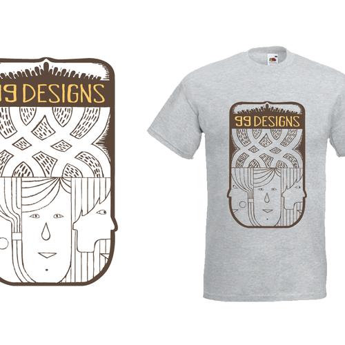 Create 99designs' Next Iconic Community T-shirt Réalisé par Vladimir Sterjev
