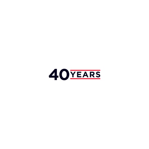 Looking for a modern, expressive 40 years jubilee logo Design by saksenpunoraono