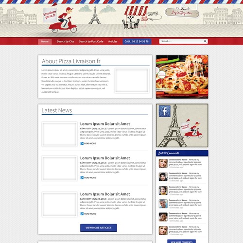 Web page design contest entry by Mike Barnes