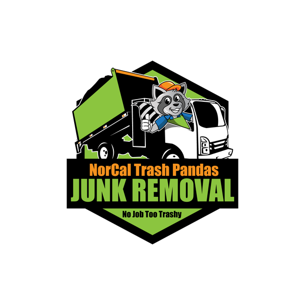 Design by Wuiing! titled "NorCal Trash Pandas Junk Removal"