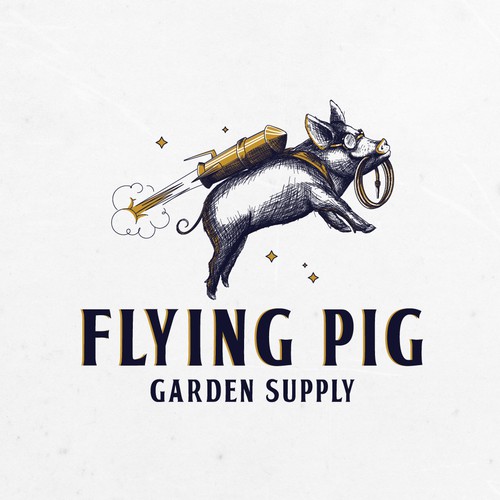 flying pig logo clothing brand