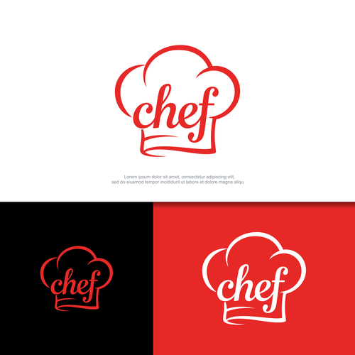 "CHEF": Food & Cooking Social Media Logo Design by Aurévo™