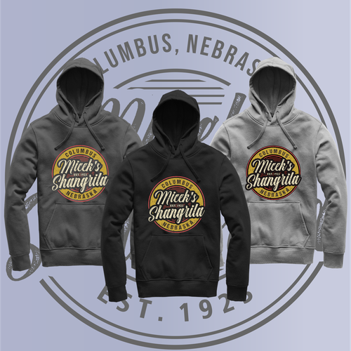 Retro hoodie illustration design for family owned bar Design by Ardi90