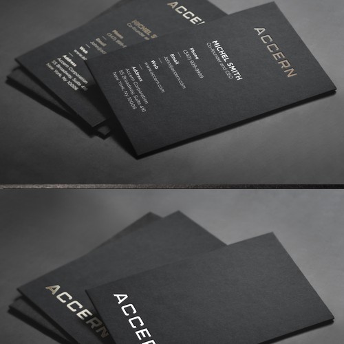 Black And White Luxury Business Card