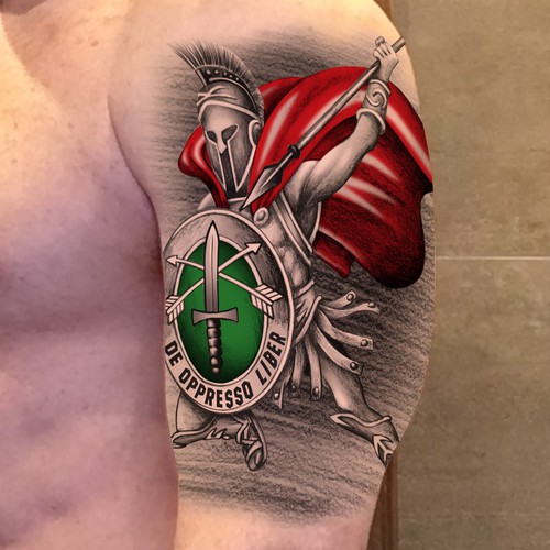 Spartan Tattoo Design von eselwe