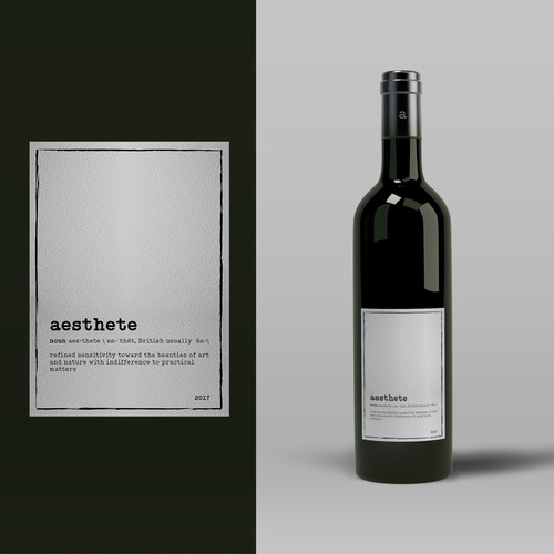 Minimalistic wine label needed Design por tenxdesign