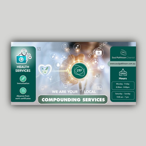 Compounding Pharmacy Signage Design von allMarv