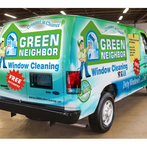 Van Wrap Wanted For Window Cleaning Company Car, truck or van wrap
