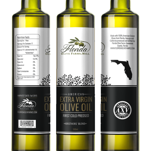 Olive Oil Bottle Label Design by Nanoz Abdi