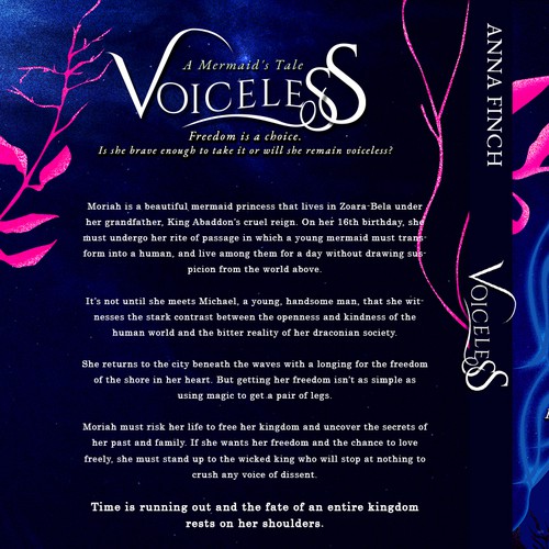 Voiceless Ya Subverted Little Mermaid Story Coming Of Age And Urban Fantasy Genre Concursos De Portada 99designs