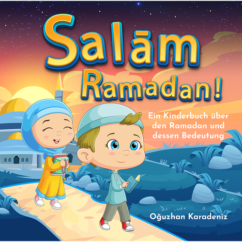 Children´s Book COVER to teach children about Ramadan in a lovely way Design by H-Izz Design