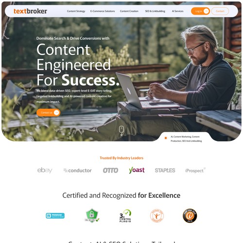 Agency Website Relaunch - potential add-on / long-term work Design by WebNest™