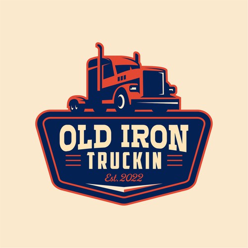 Vintage old school trucking Restoration and apparel brand Design by HandriSid