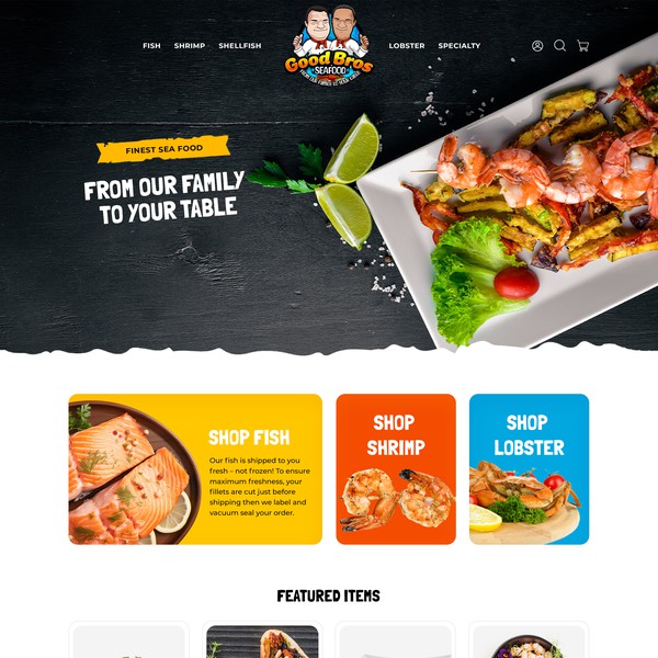 Stunning Custom Website Design for a Seafood Business