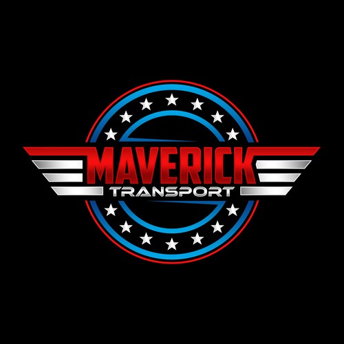 Bold logo for Maverick Transport Design by CZRxMNLNG