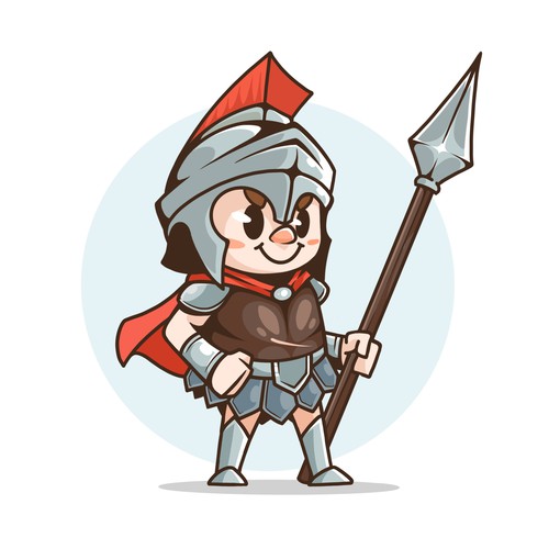 Warrior Mascot Design by olgood