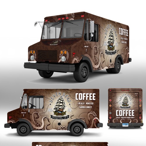 Coffee Truck Design - Mobile Unit 7 Design by J.Chaushev