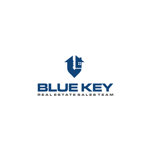 Create a modern bold logo for Blue Key Real Estate Sales Team Logo