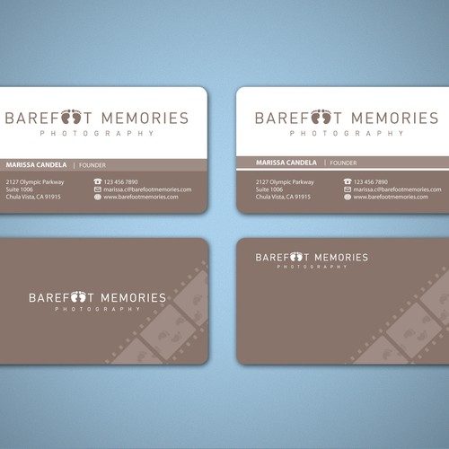 stationery for Barefoot Memories Ontwerp door Tcmenk