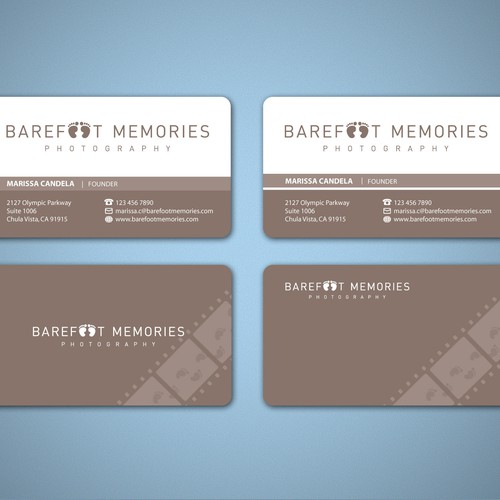 stationery for Barefoot Memories Design by Tcmenk