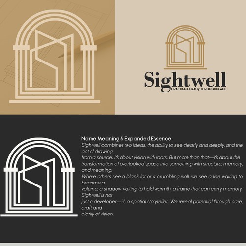 Design a Timeless Logo for Sightwell — A Place-Rooted Creative Developer Design by S H A Y