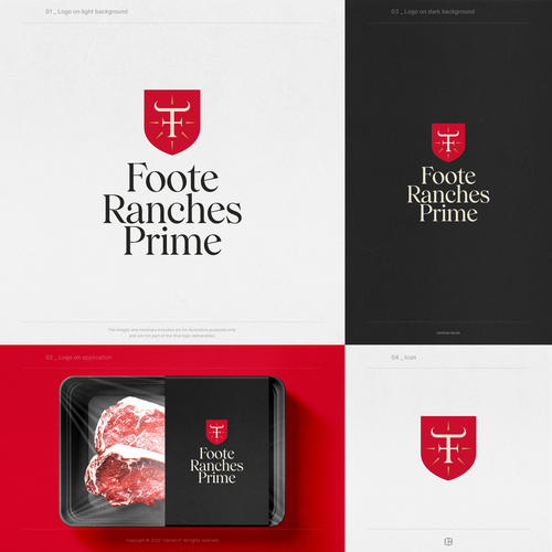Help us design a high-end, luxury Beef brand for world-class steakhouses. Design by Ciprian H.