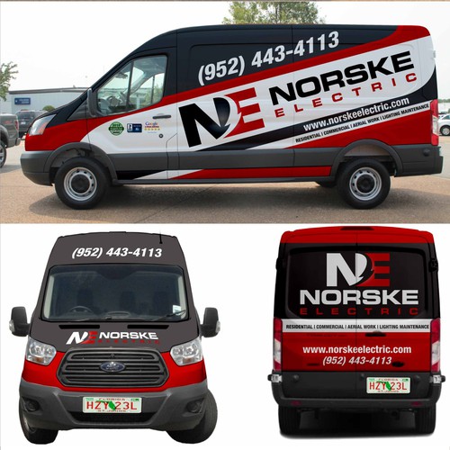 Van Wrap for Electrical Company - Logos and Specs attached! Design by ERIKA_design