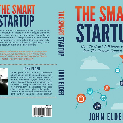 Book cover for my new book: "The Smart Startup" Design by Mila.