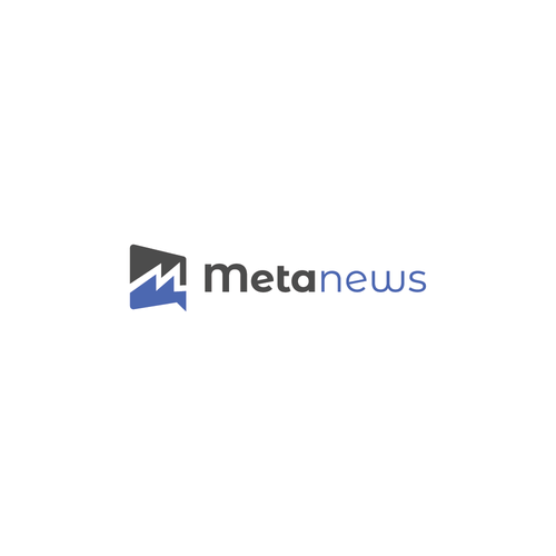 Design a logo for a web3 News platform called MetaNews Design by ClevrLab.Studio