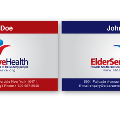 Design an easy to read business card for a Health Care Company Diseño de Sya Hisham